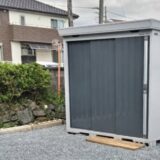 富士市で納屋の解体と片付け、倉庫の設置をお手伝いさせていただきました！