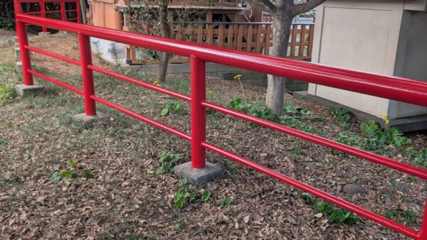 富士市新浜 金比羅神社｜鉄部（柵・扉）の塗装・錆止め施工事例｜江藤企画
